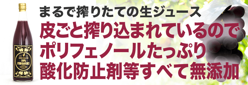 甲斐屋農場こだわりホンモノ(無添加・ストレート)の巨峰100%ジュース